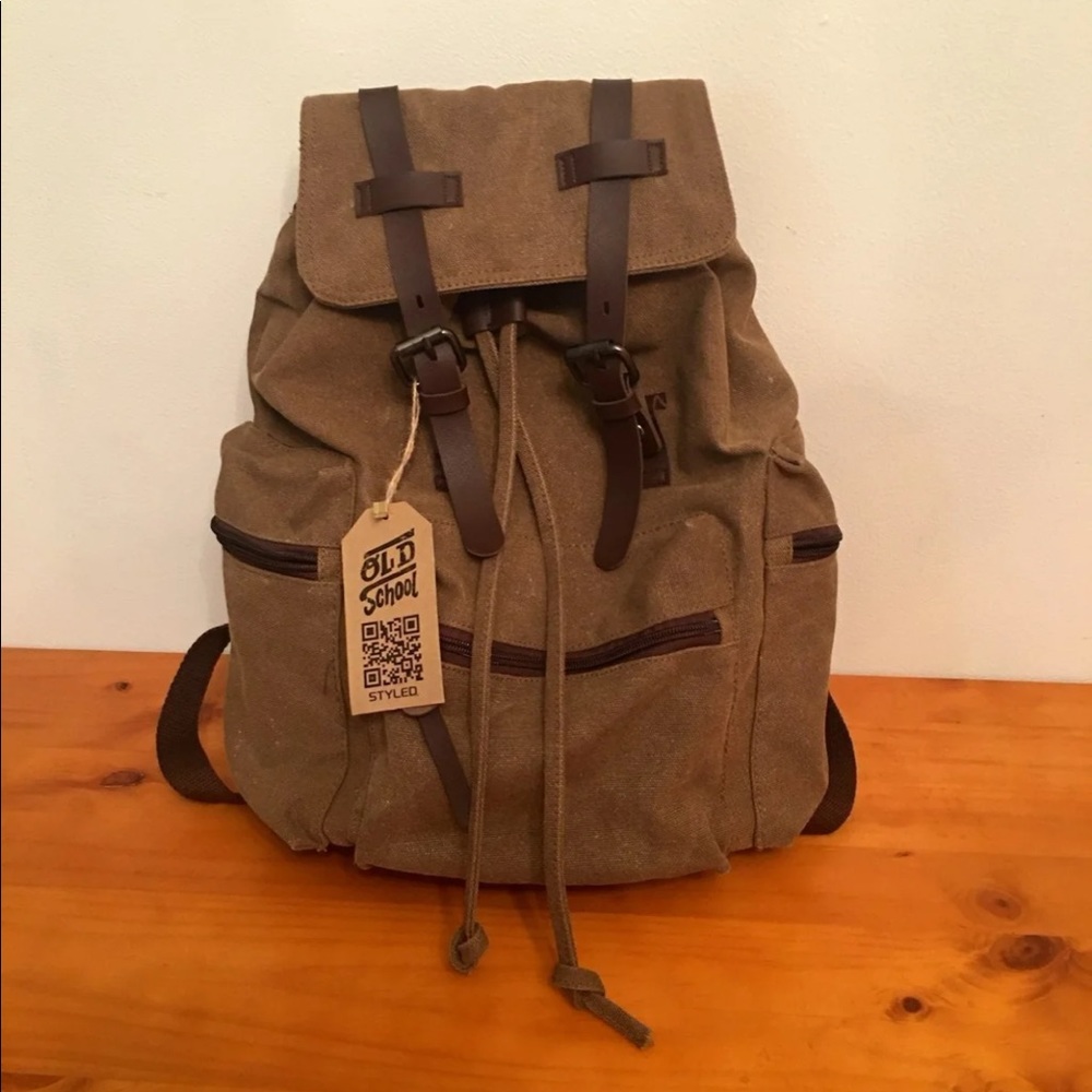 waxed canvas backpack